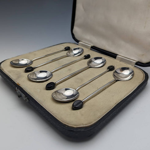 英國復古鍍銀小咖啡匙 6 件套,每盒