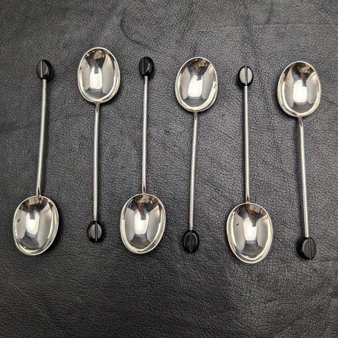 英國復古鍍銀小咖啡匙 6 件套,每盒