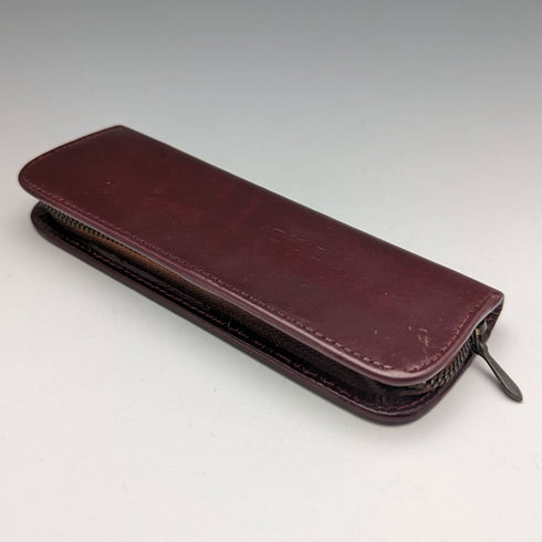 1959年 英国ヴィンテージ ヤード・オ・レッド 純銀製 推進式ペンシル レ革製ペンケース付