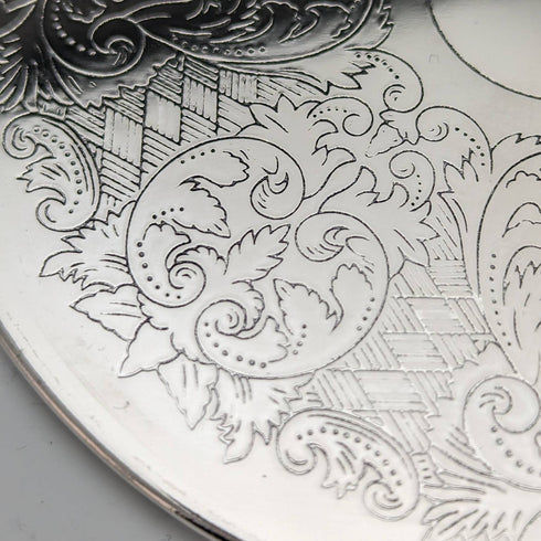 英国ヴィンテージ シルバープレート製 コースター6個セット 箱入り