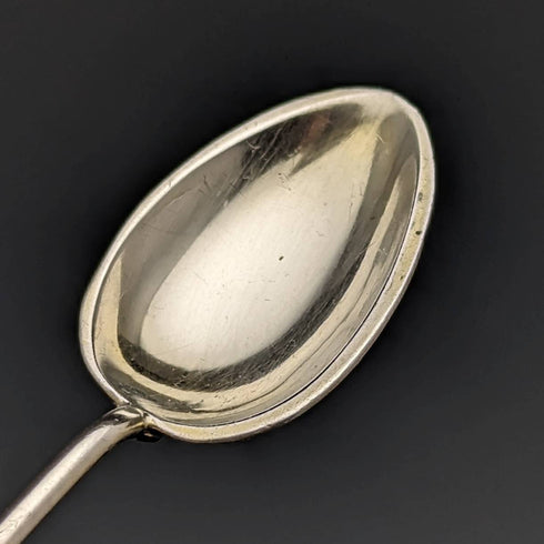 1933 年英國復古純銀小咖啡匙一對,帶琺瑯裝飾