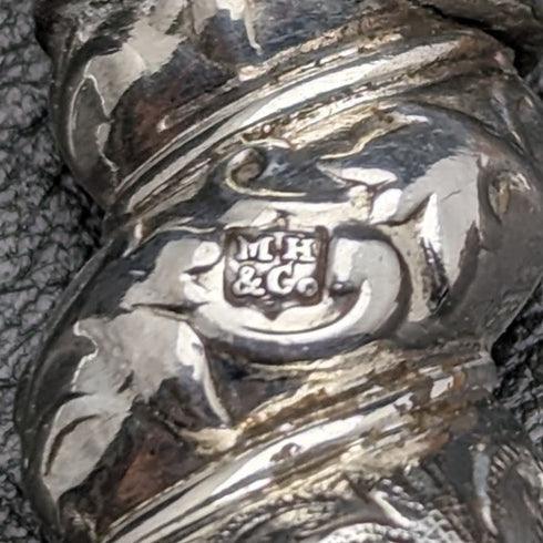 英国アンティーク ソリッドシルバーハンドル カトラリー(ナイフx2 フォークx1) MARTIN HALL