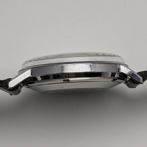 英國 Vintage MAPPIN 自動上鍊手錶 3 指針日曆金屬外殼操作良好