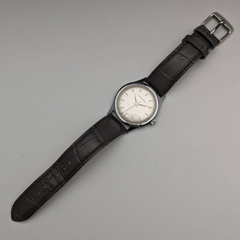 英國復古 Garrard 機械腕錶金屬錶殼做工不錯