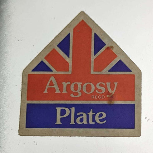 British Vintage Chrome Plate Tray Locomotive Design Diameter 30cm