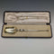 1910 British Vintage Pure Silver Large Annoting Spoon 85g Cased