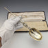 1910 British Vintage Pure Silver Large Annoting Spoon 85g Cased