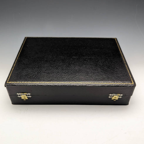 1975年 英国ヴィンテージ 純銀製ハンドル テーブルカトラリー 6ペアセット ケース入