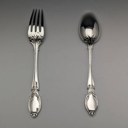 1851年 英国アンティーク 純銀製クリスニングカトラリーセット Foxall and Co ケース入