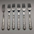 1975 British vintage sterling silver handle table cutlery 6 pair set in case