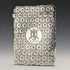 1897 British antique sterling silver card case 58g Frederick Marson