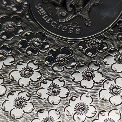 1897 British antique sterling silver card case 58g Frederick Marson