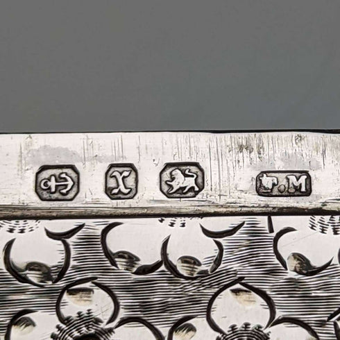 1897 年英國古董純銀名片夾 58 克 Frederick Marson