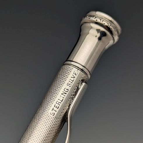 米国ヴィンテージ 無銘 純銀製 推進式ペンシル ケース入