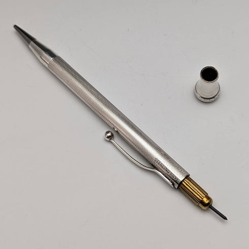 米国ヴィンテージ 無銘 純銀製 推進式ペンシル ケース入