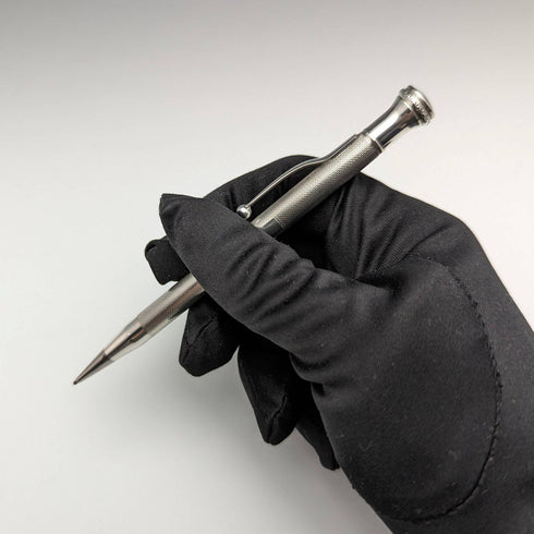 米国ヴィンテージ 無銘 純銀製 推進式ペンシル ケース入