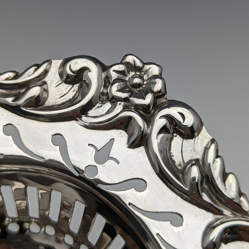 1903 British Antique Sterling Silver Bonbon Dish 80g William Hutton