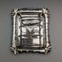 British antique silver plate flower sculpture toast rack