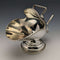 British vintage silver plate sugar bowl coal container design
