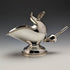 British vintage silver plate sugar bowl coal container design