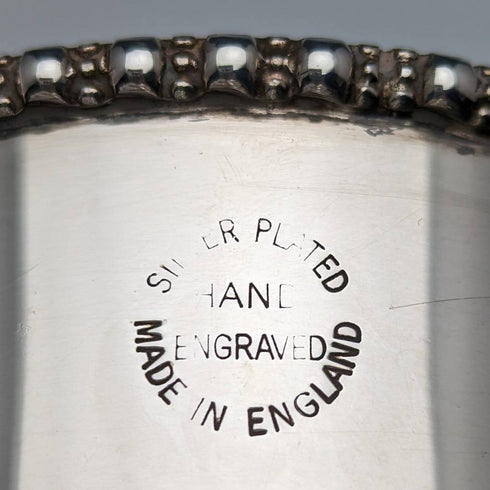 英国ヴィンテージ シルバープレート製 シュガーボウル 石炭入れデザイン