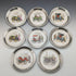 Set of 8 British Vintage Silver Plated Classic Car Printed Coasters