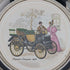 Set of 8 British Vintage Silver Plated Classic Car Printed Coasters