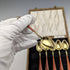 1955年 英国ヴィンテージ 純銀製ティースプーン6本セット エナメル装飾 ケース入り