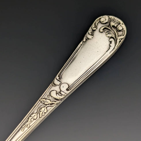 英国アンティーク シルバープレート製ティースプーン12本 シュガートングセット ケース入り