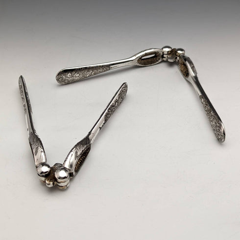 1890年頃 英国アンティーク シルバープレート製 フルーツ&ナッツセット ケース入