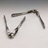 Around 1890 English antique silver plate fruit & nuts set in case