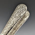 Around 1890 English antique silver plate fruit & nuts set in case