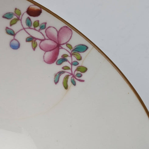 20世紀前半 英国ミントン ティーカップトリオ コカトリス グリーン 訳あり