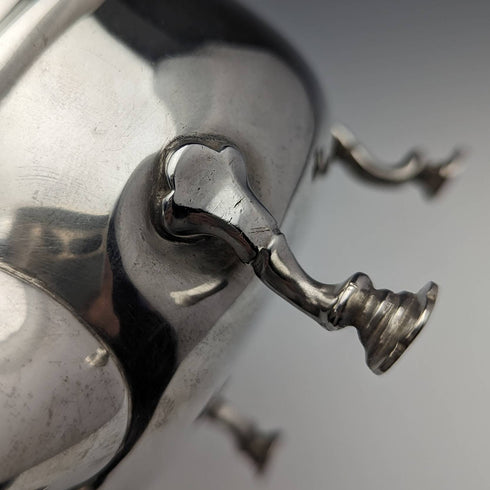 1905年 英国アンティーク 純銀(925シルバー) バチェラーティーポット3点セット 計500g Charles Boyton