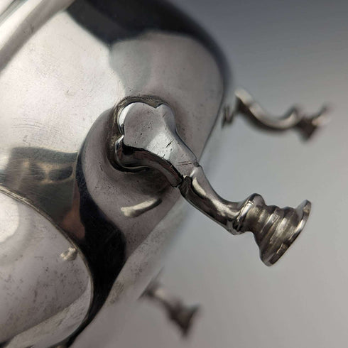 1905 British Antique Pure Silver (925 Silver) Bachelor Teapot 3 Piece Set Total 500g Charles Boyton