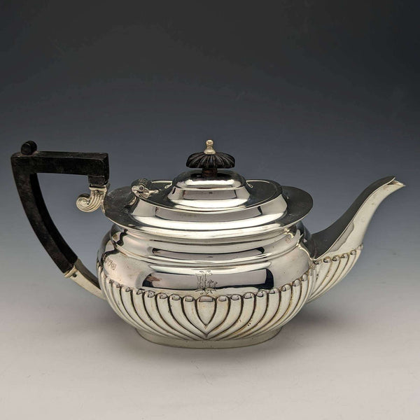 1906 年英國古董純銀(925 銀)茶壺 394 克巴克兄弟