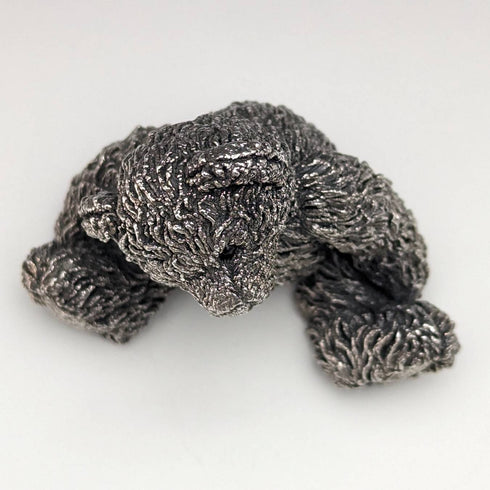 英国 カントリーアーティスト社 純銀張り彫刻 テディベア フィギュリン 117g