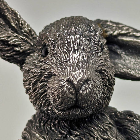 英国 カントリーアーティスト社 純銀張り彫刻 うさぎ フィギュリン 136g