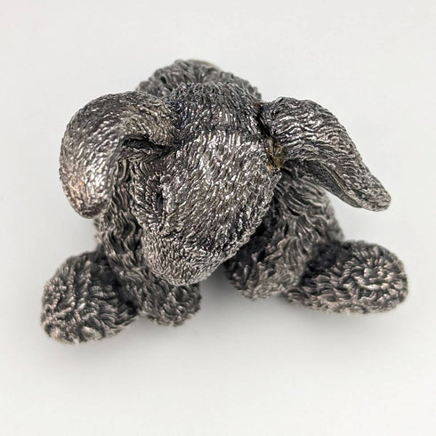 英国 カントリーアーティスト社 純銀張り彫刻 うさぎ フィギュリン 136g