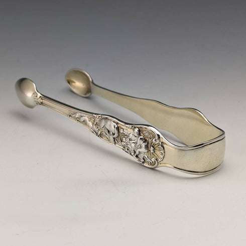 1876 年英國古董純銀糖堂浮雕雕塑