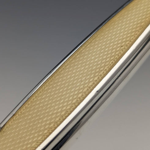 1939年 英国ヴィンテージ 純銀製ハンドル ブラシ3点セット エナメル装飾