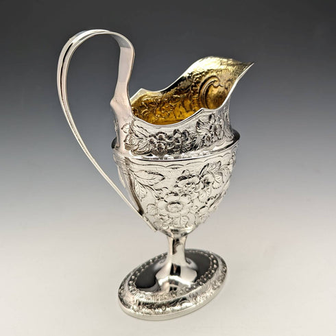 1797 British Antique Georgian Sterling Silver Cream Jug 191g