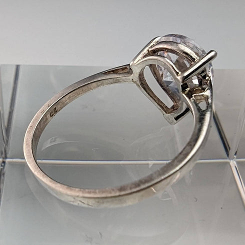 Vintage Jewellery 水滴氧化鋯純銀戒指