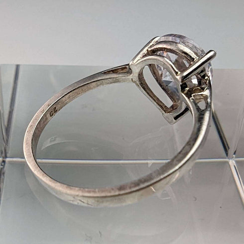 Vintage Jewellery 水滴氧化鋯純銀戒指