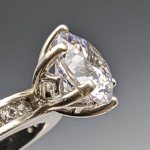 復古首飾氧化鋯純銀戒指