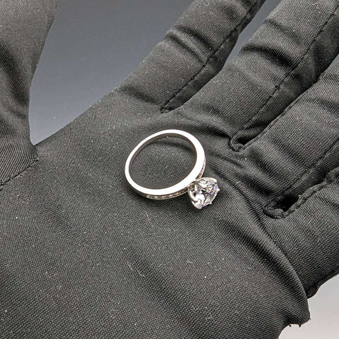 Vintage Jewelry Zirconia Sterling Silver Ring
