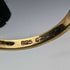 Vintage Jewelry Two-tone Stone Gold-tone Sterling Silver Ring (Size 12)
