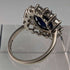 vintage jewelry blue stone sterling silver ring