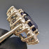 vintage jewelry blue stone sterling silver ring
