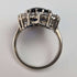 vintage jewelry blue stone sterling silver ring